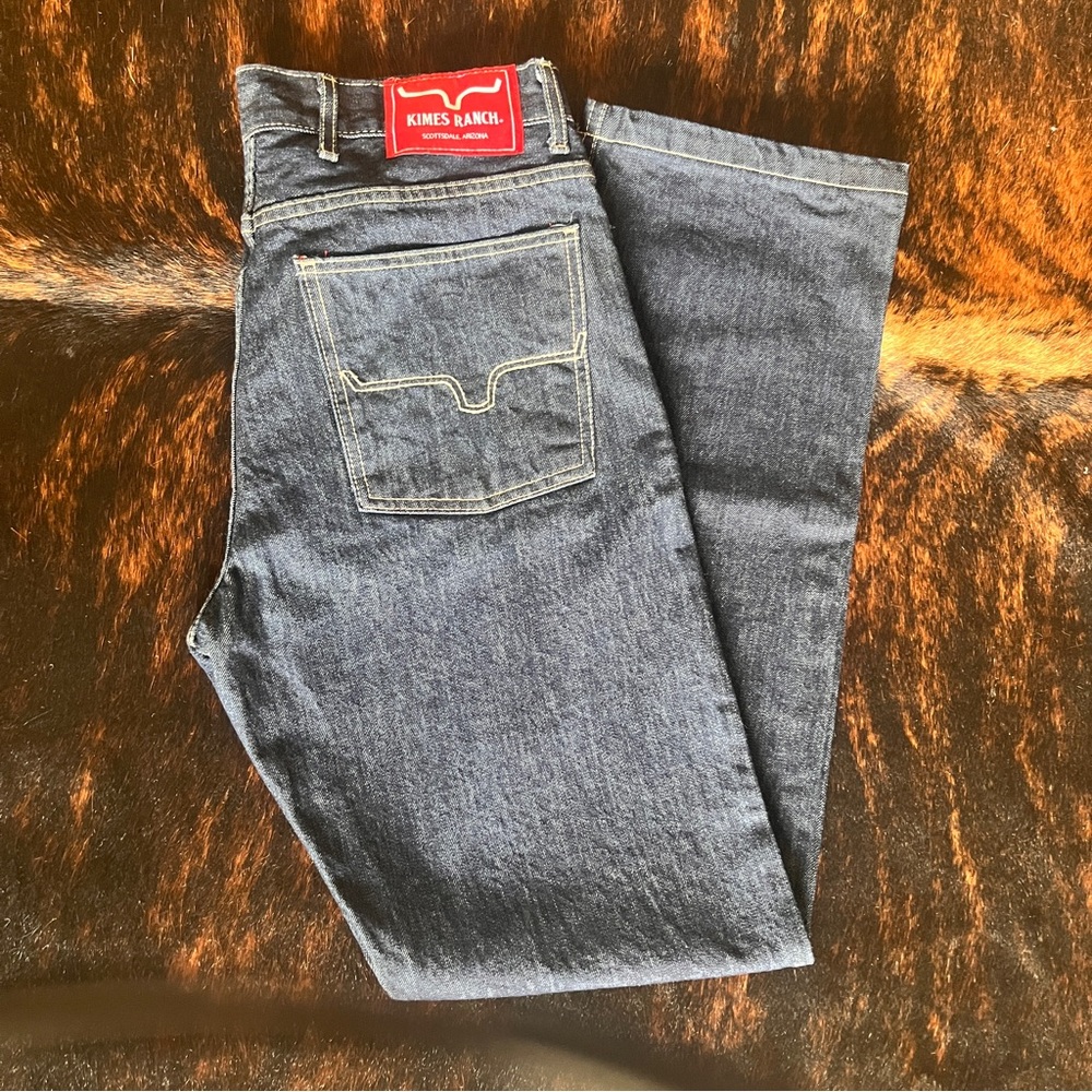 NWOT - Kimes Ranch Raw James Denim - 34x32